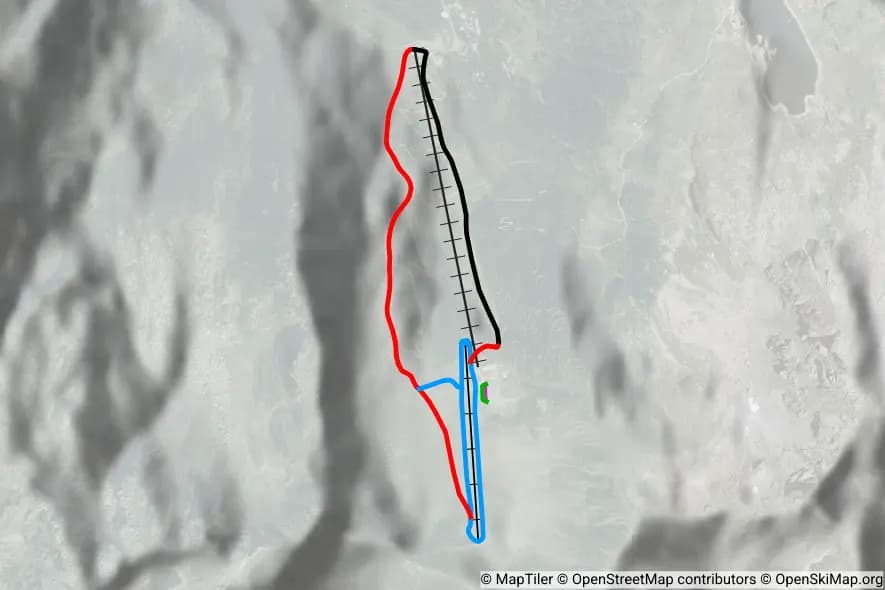 Pescegallo piste map