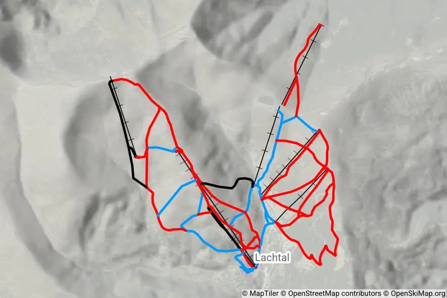 Skigebiet Lachtal piste map
