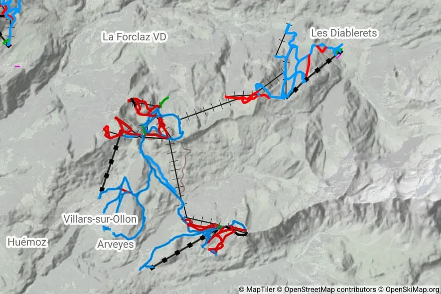 Villars/Gryon/Les Diablerets skimap