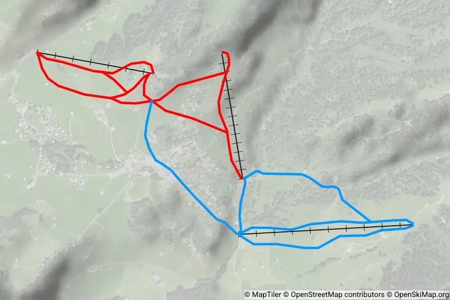 Amden Arvenbüel piste map