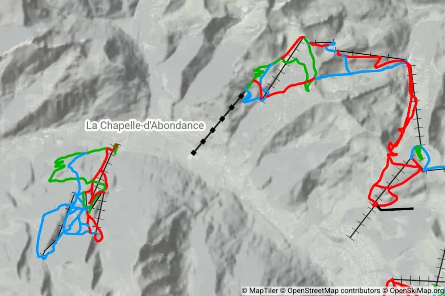 La Chapelle d'Abondance piste map