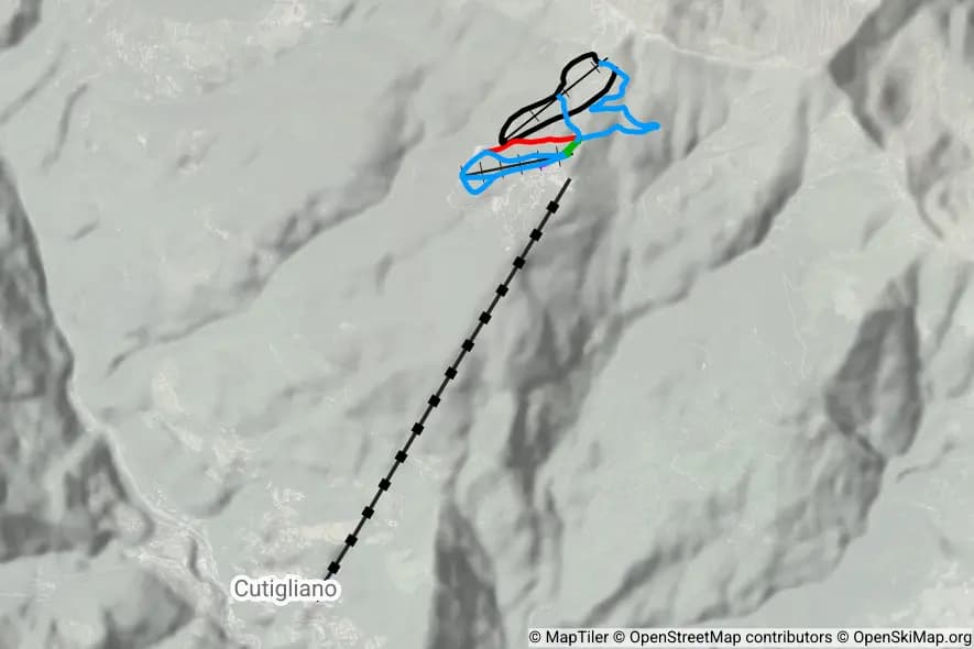 Doganaccia piste map
