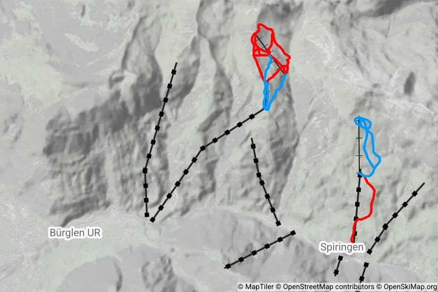 Biel - Kinzig piste map