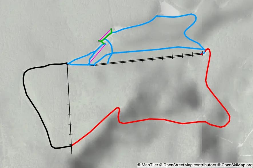 Hochlecken piste map
