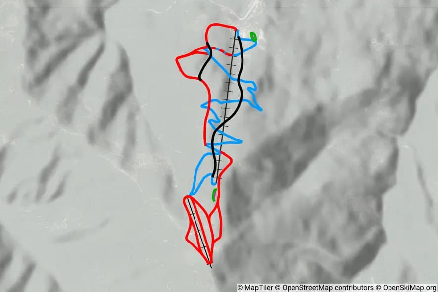 Saint Grée di Viola piste map