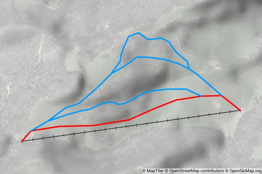 Hohe Winde piste map