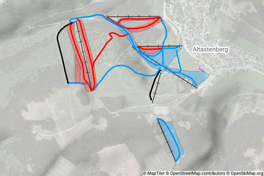 Skiliftkarussell Altastenberg skimap