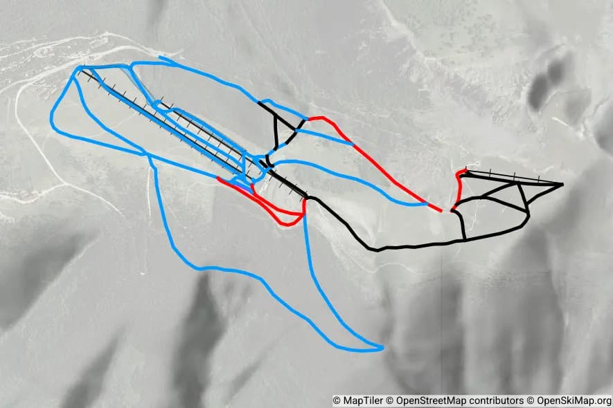 Area Sciistica Ussita Frontignano skimap
