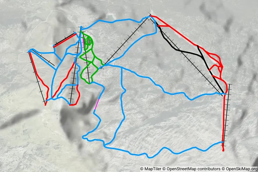 La Pierre Saint-Martin, San Martingo Harria skimap