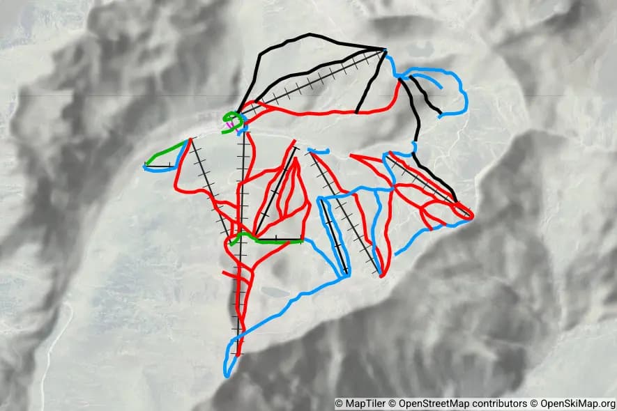 Astun piste map