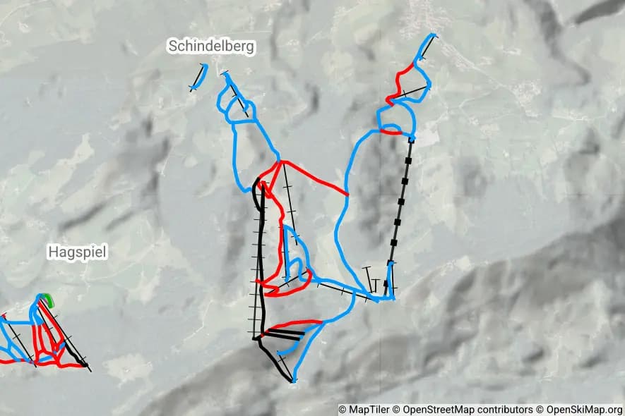 Skiarena Steibis piste map