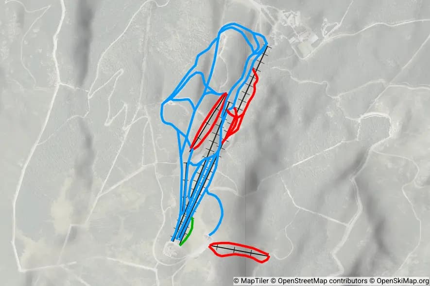 Estación de Esquí de Manzaneda skimap