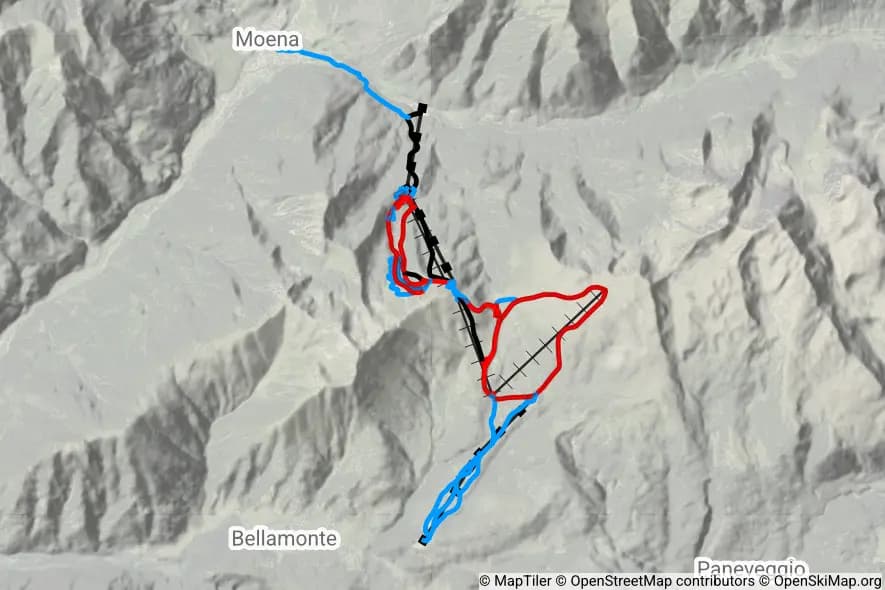 Ski Area Alpe Lusia skimap
