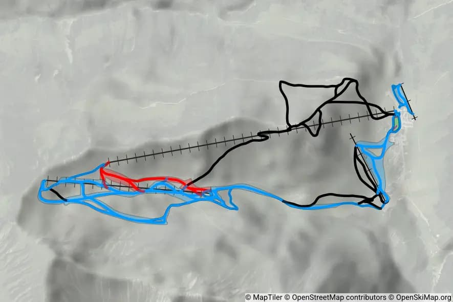 Skigebiet Fontanella-Faschina piste map