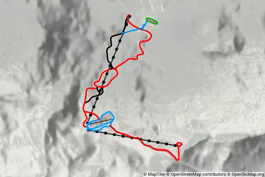 Sella Nevea - Kanin piste map