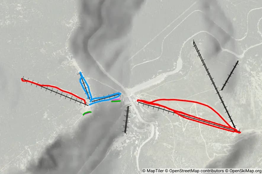 Estacion de Esquí Puerto de Navacerrada skimap