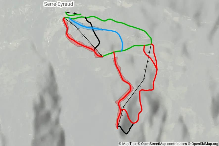 Serre Eyraud skimap