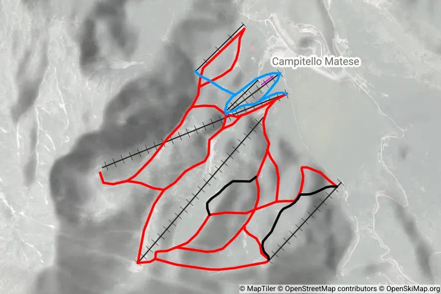Campitello Matese piste map