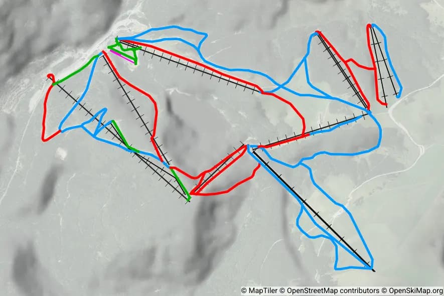 La Bresse - Hohneck piste map