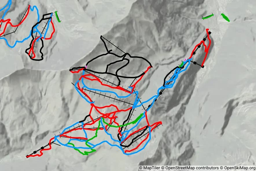 Les Contamines skimap