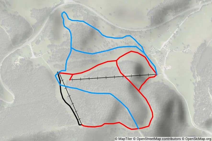 Skigebiet Seeberg / Seewiesen piste map