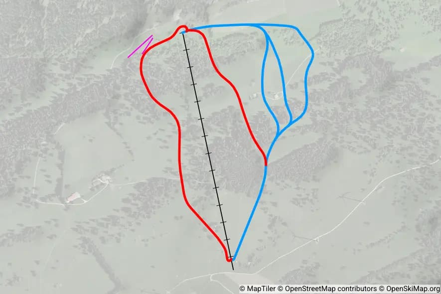 Les Breuleux piste map