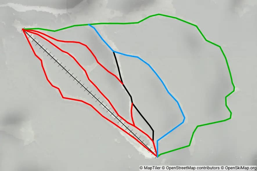 Livata piste map