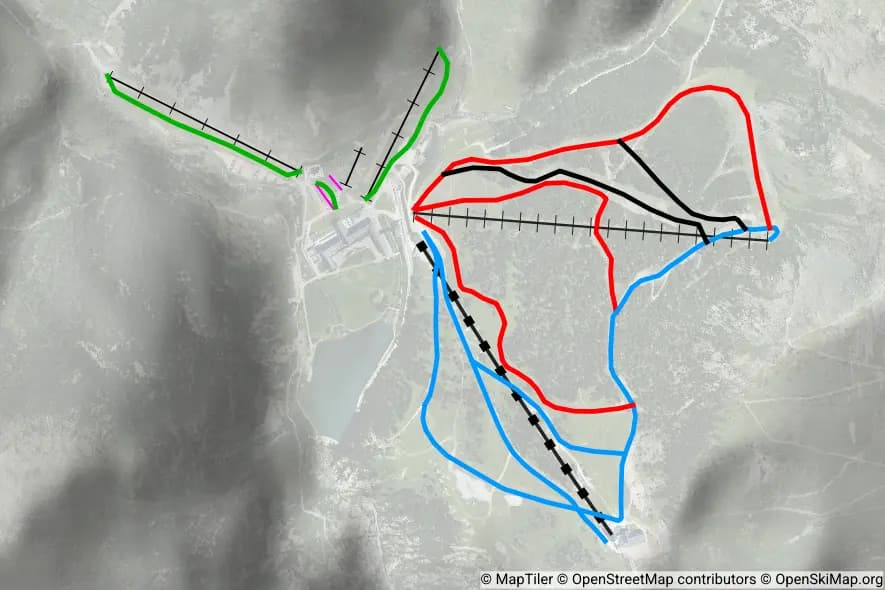 Estació de muntanya Vall de Núria piste map