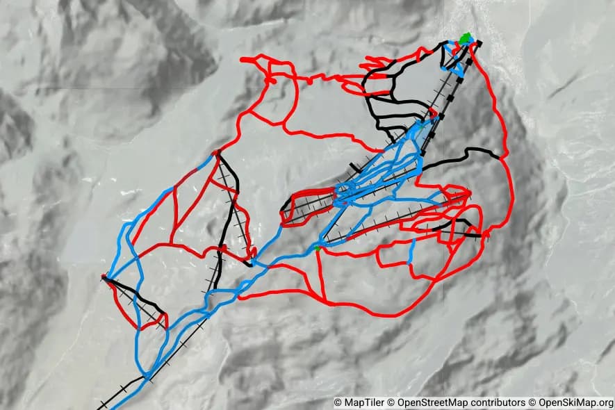 La Thuile ski piste map