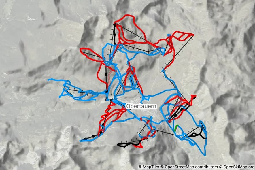 Obertauern skimap