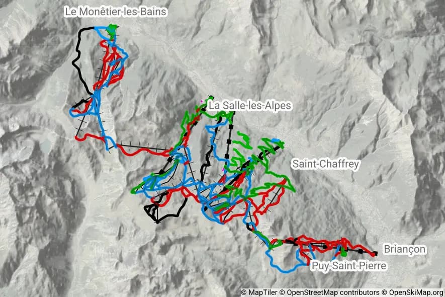 Serre Chevalier skimap
