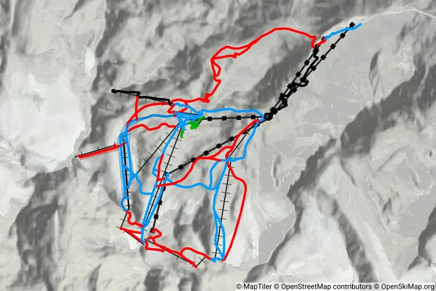 Stubaier Gletscher skimap