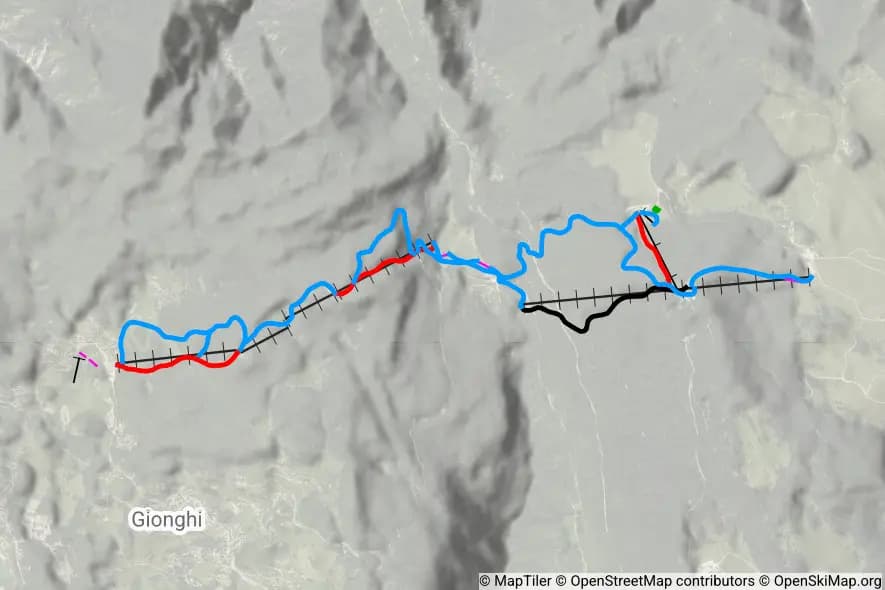 Ski Center Lavarone piste map