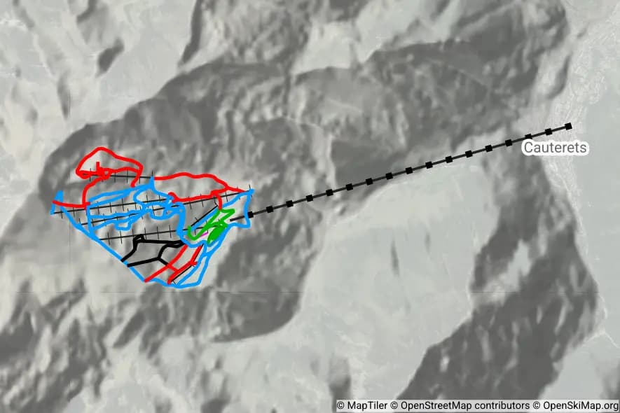 Cauterets Cirque du Lys skimap