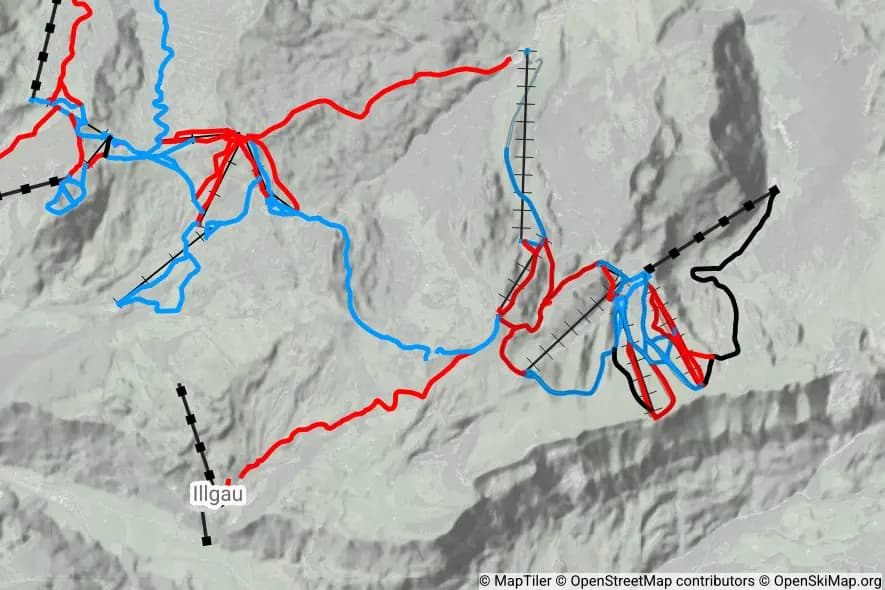 Skilifte Ibergeregg skimap