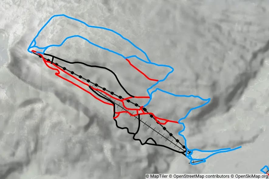 Skigebiet Ifen piste map
