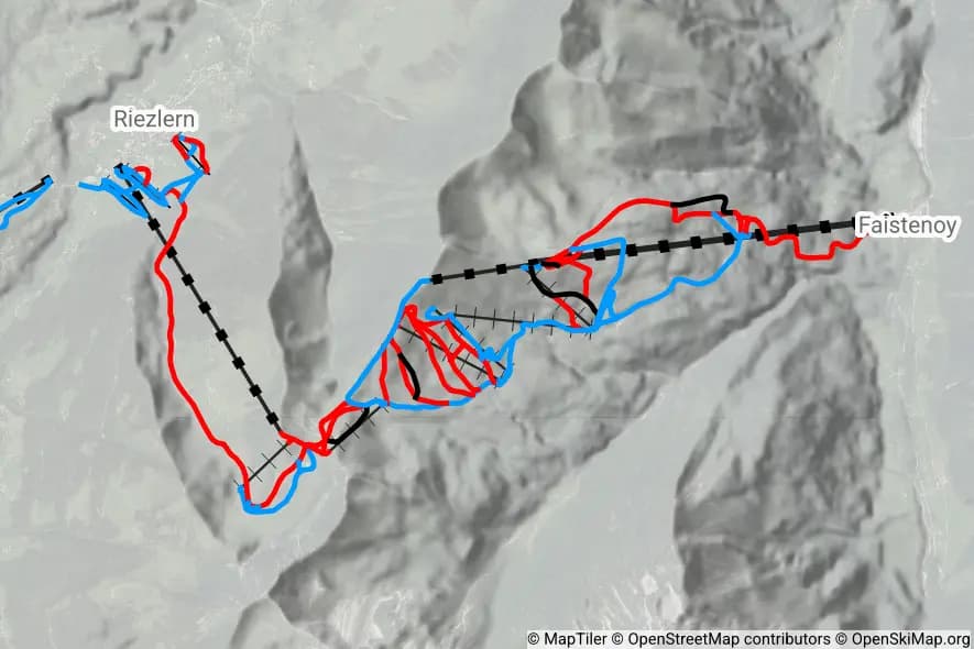 Skigebiet Fellhorn/Kanzelwand skimap