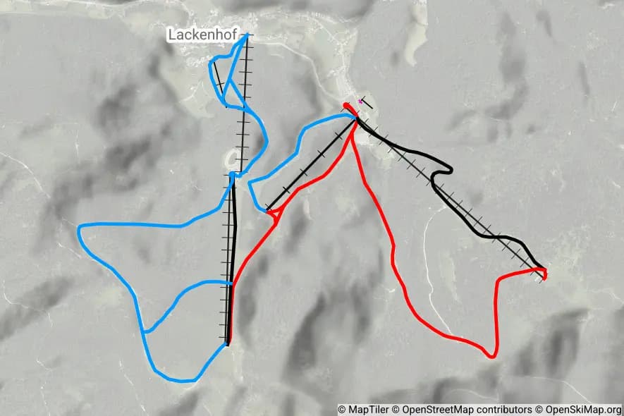 Skigebiet Lackenhof - Ötscher skimap
