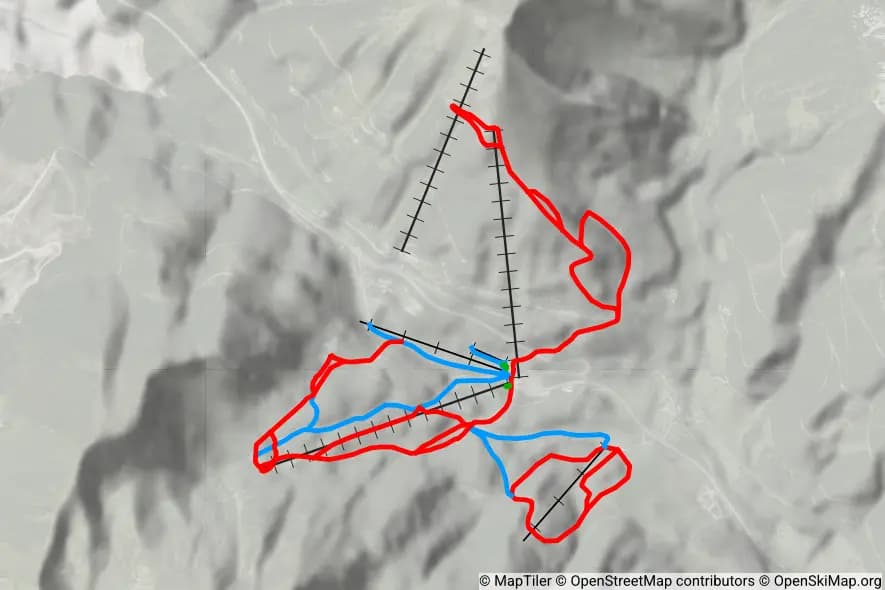 Skigebiet Präbichl skimap