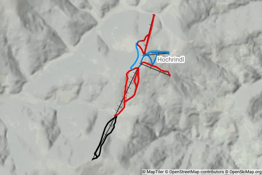 Hochrindl piste map