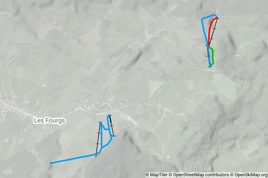 Les Fourgs skimap