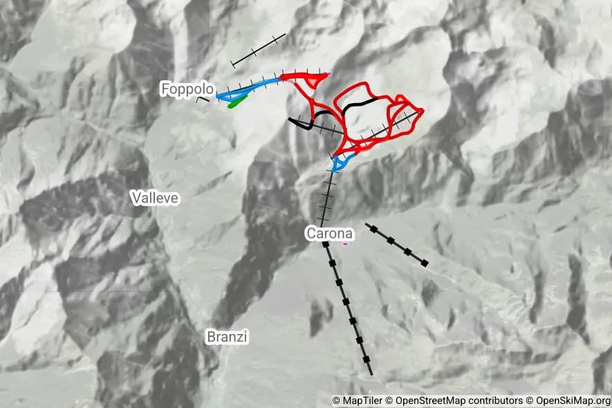 Foppolo-Carona skimap