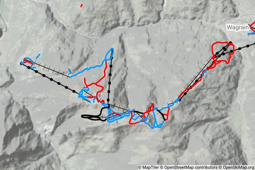 Wagrain piste map