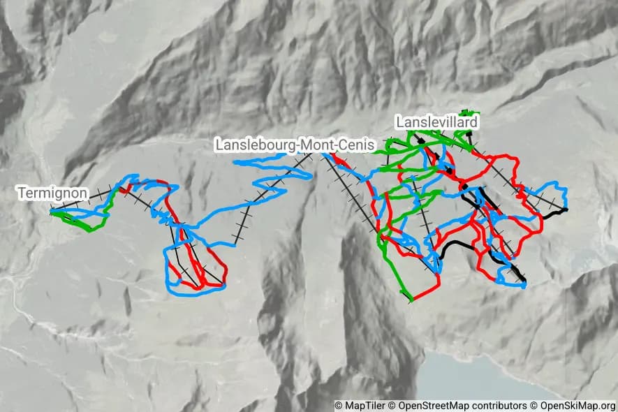Val Cenis skimap