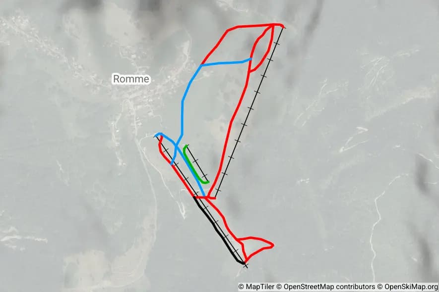 Romme skimap