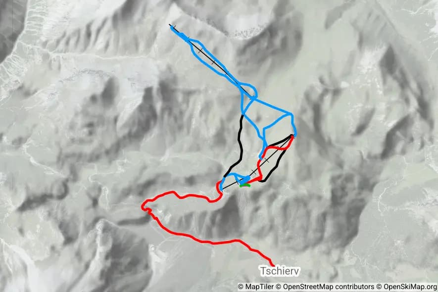 Minschuns piste map