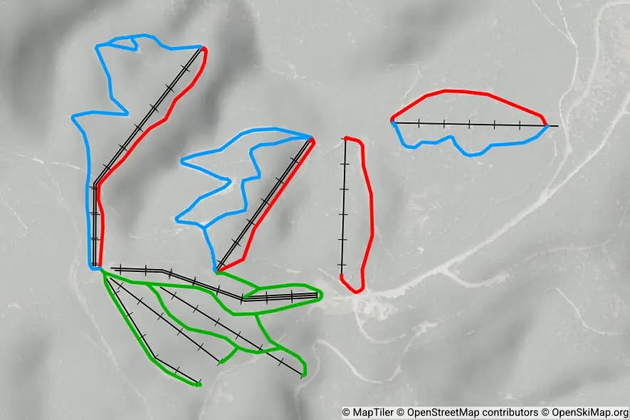 Prat-Peyrot piste map