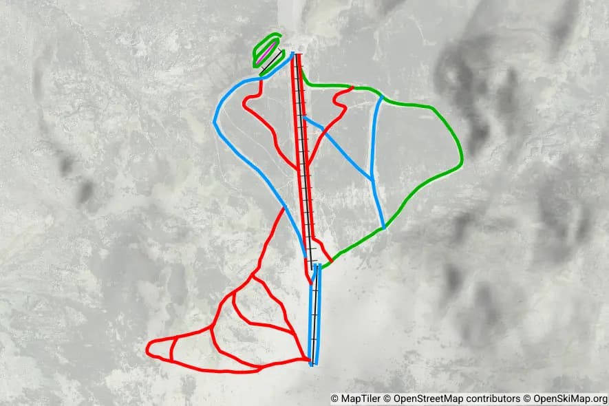 La Covatilla piste map