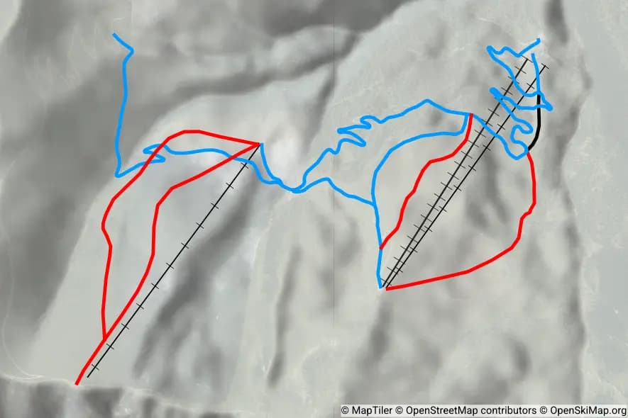 Monesi di Triora piste map