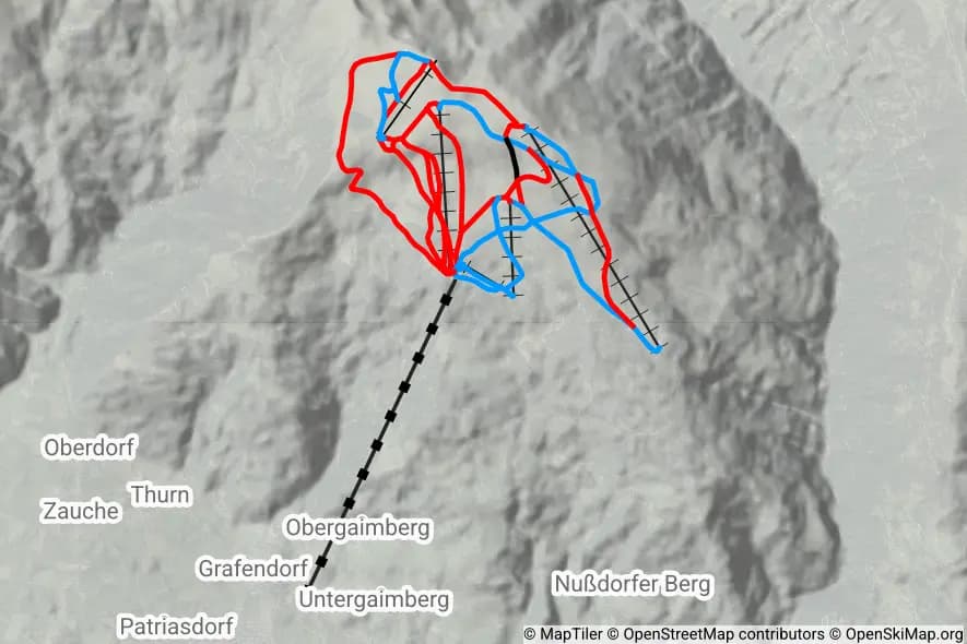Skigebiet Lienz - Zettersfeld skimap